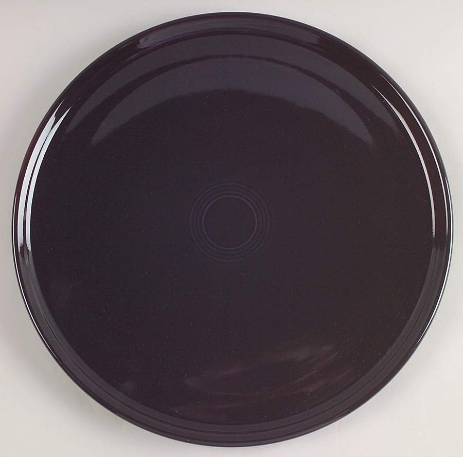 Fiesta Black (Intro 1986) 12" Pizza Tray by Homer Laughlin -1