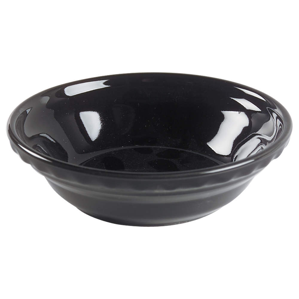 Fiesta Black (Intro 1986) 6" Pie Baking Plate by Homer Laughlin -1