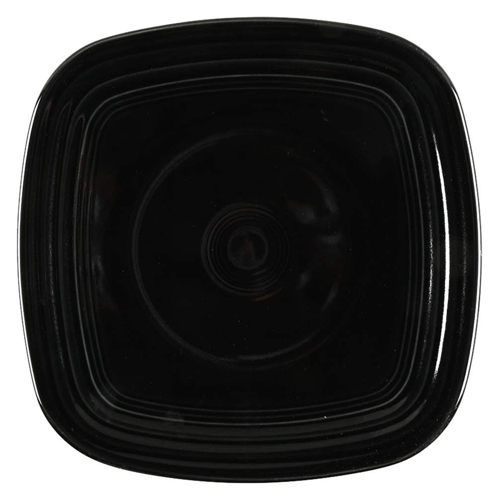 Fiesta Black (Intro 1986) Square Luncheon Plate by Homer Laughlin -1