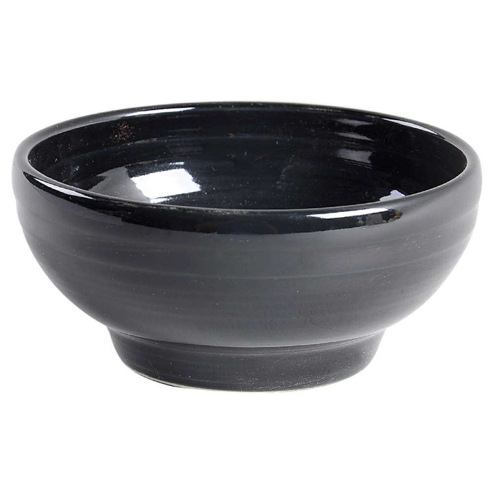 Fiesta Black (Intro 1986) 5" Footed Bowl by Homer Laughlin -1