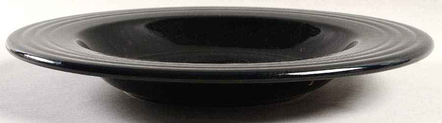 Fiesta Black (Intro 1986) 12" Individual Pasta Bowl by Homer Laughlin -1