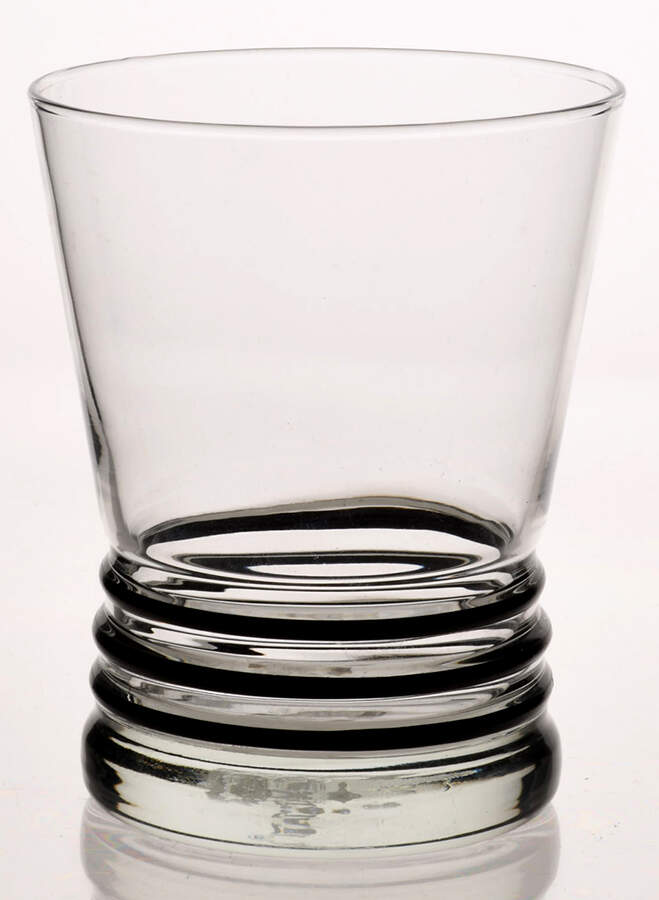Fiesta Black (Intro 1986) 10 Oz Glassware Double Old Fashioned by Homer Laughlin -1