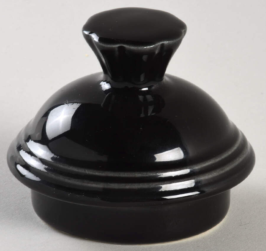 Fiesta Black (Intro 1986) Lid for Coffee Pot by Homer Laughlin -1