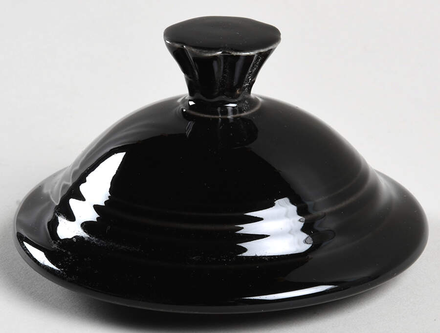 Fiesta Black (Intro 1986) Lid for Teapot by Homer Laughlin -1