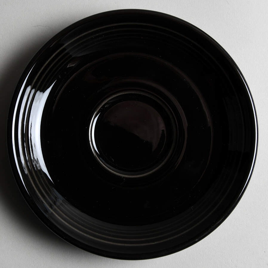 Fiesta Black (Intro 1986) Saucer by Homer Laughlin -1
