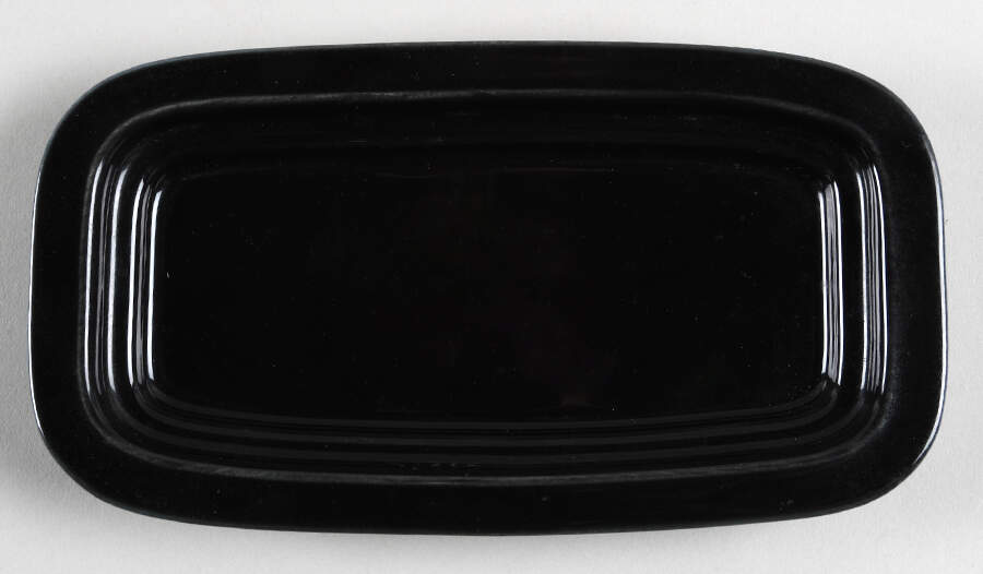 Fiesta Black (Intro 1986) 1/4 Lb Butter No Lid by Homer Laughlin -1