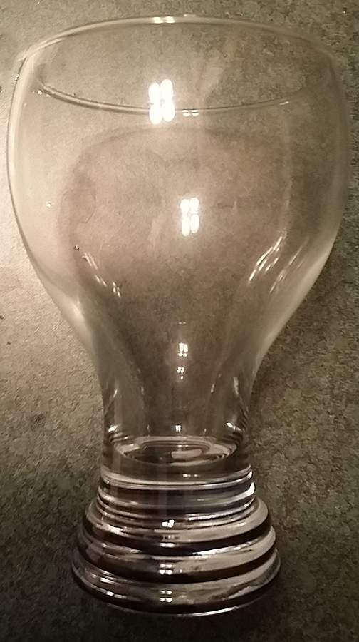 Fiesta Black (Intro 1986) Glassware Goblet by Homer Laughlin -1