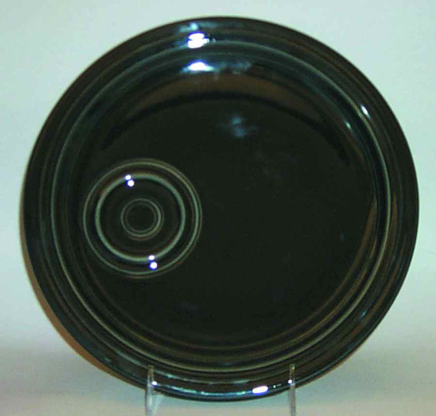 Fiesta Black (Intro 1986) Snack Plate by Homer Laughlin -1