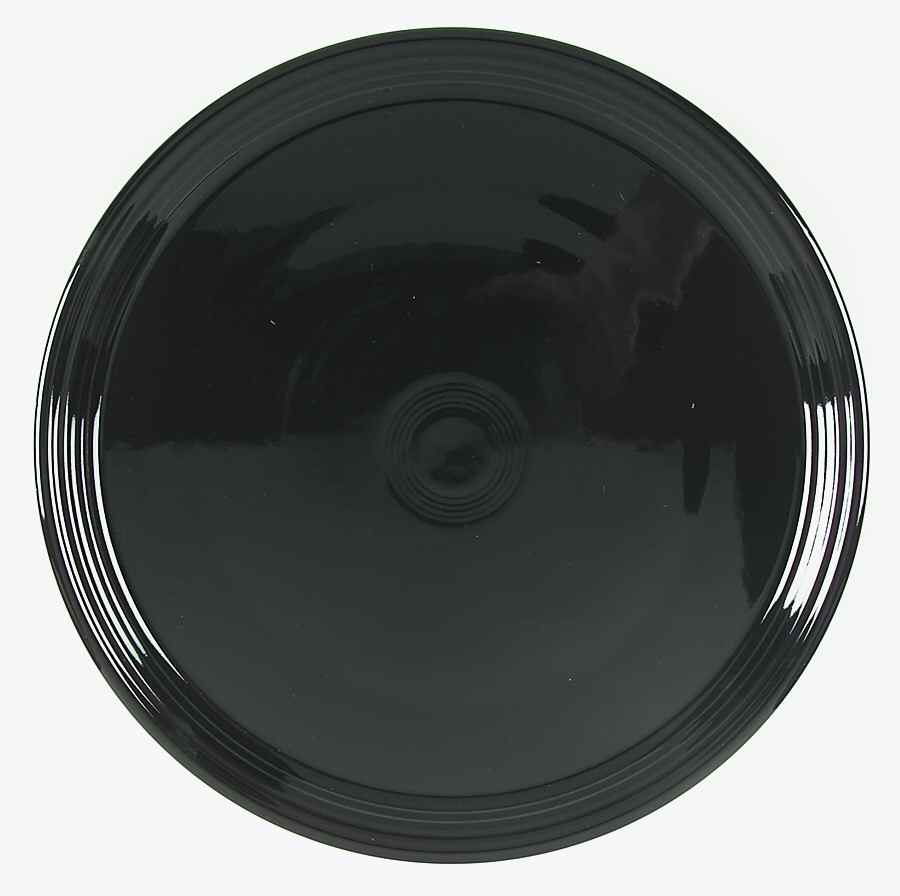Fiesta Black (Intro 1986) 15" Pizza Tray by Homer Laughlin -1