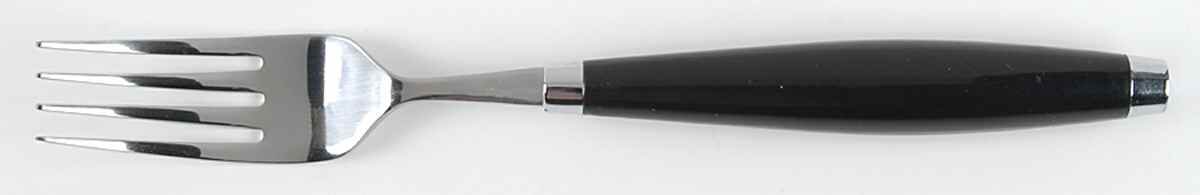 Fiesta Black (Intro 1986) Dinner Fork (7 1/2" or Larger) by Homer Laughlin -1