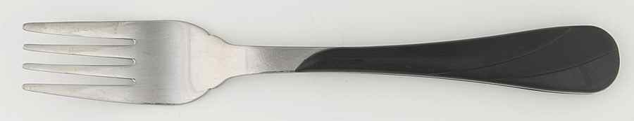 Fiesta Black (Intro 1986) Dinner Fork (7 1/2" or Larger) by Homer Laughlin -1