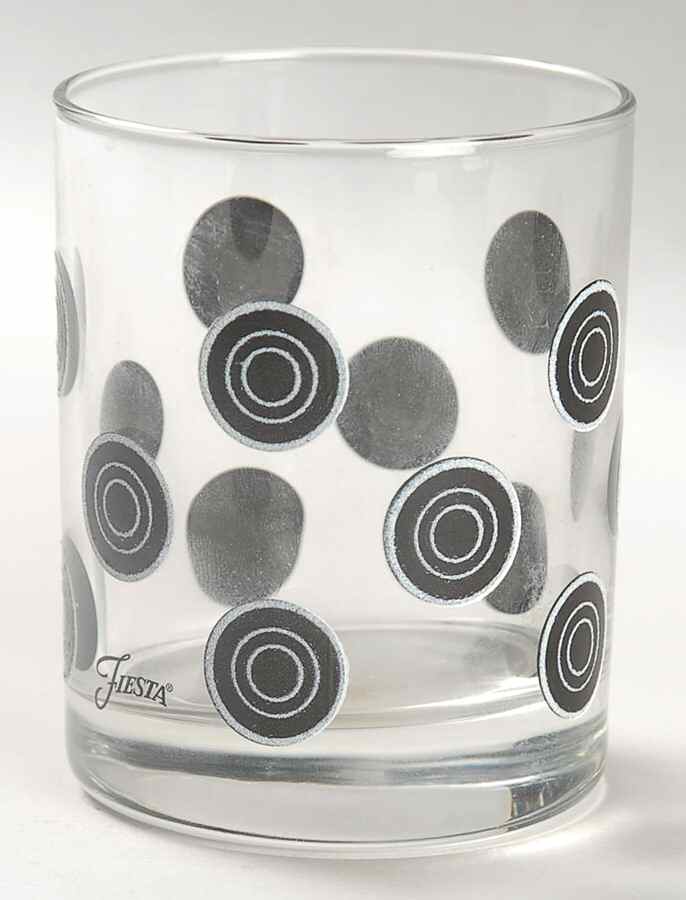 Fiesta Black (Intro 1986) 8 Oz Glassware Tumbler by Homer Laughlin -1