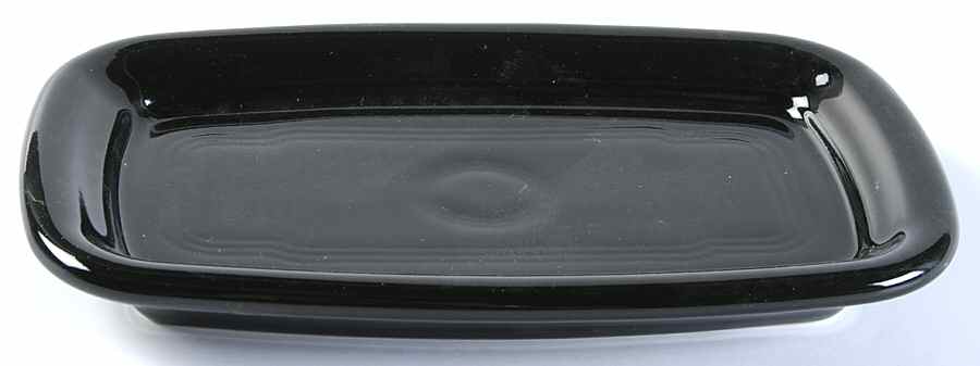 Fiesta Black (Intro 1986) Extra Large 1/4 Lb Butter No Lid by Homer Laughlin -1