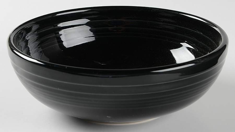 Fiesta Black (Intro 1986) 7" Bistro Bowl by Homer Laughlin -1