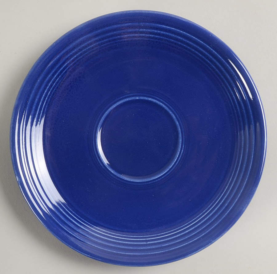 Fiesta Cobalt Blue (Older) Saucer for Footed Cup by Homer Laughlin -1