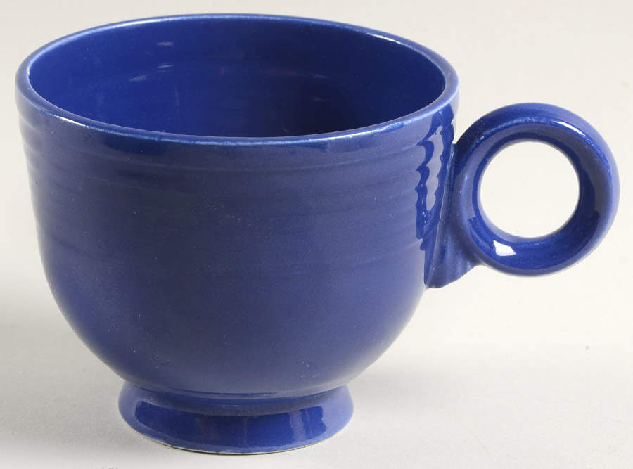 Fiesta Cobalt Blue (Older) Footed Cup by Homer Laughlin -1