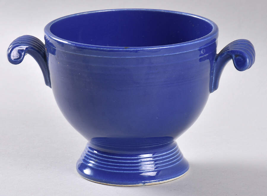 Fiesta Cobalt Blue (Older) Sugar Bowl No Lid by Homer Laughlin -1