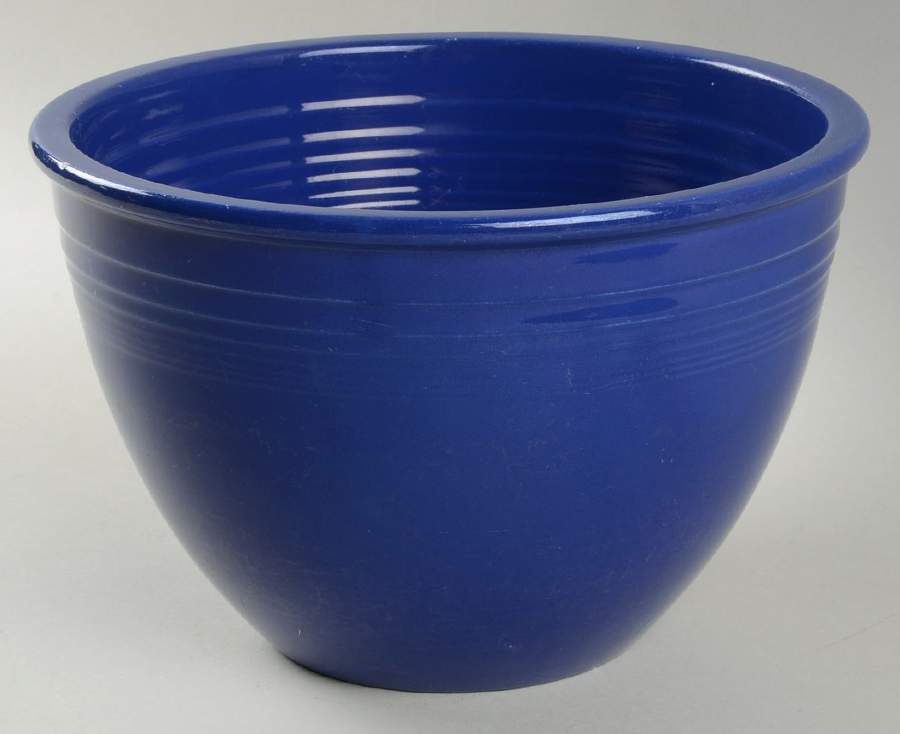Fiesta Cobalt Blue (Older) 8" Nested Mixing Bowl w/Center Interior Rings by Homer Laughlin -1