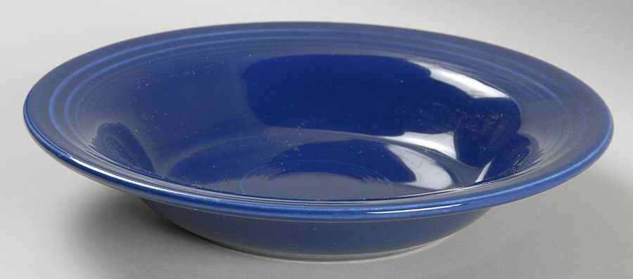 Fiesta Cobalt Blue (Older) Rim Soup Bowl by Homer Laughlin -1