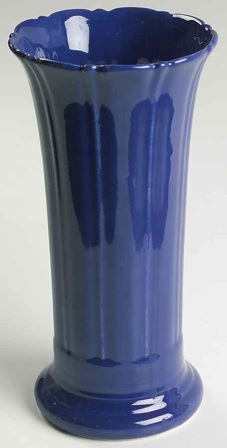Fiesta Cobalt Blue (Older) 8" Vase by Homer Laughlin -1
