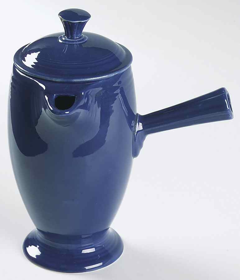Fiesta Cobalt Blue (Older) Mini Coffee Pot & Lid by Homer Laughlin -1