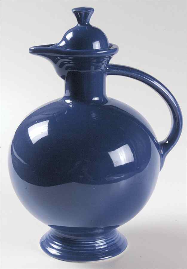 Fiesta Cobalt Blue (Older) Carafe & Lid by Homer Laughlin -1