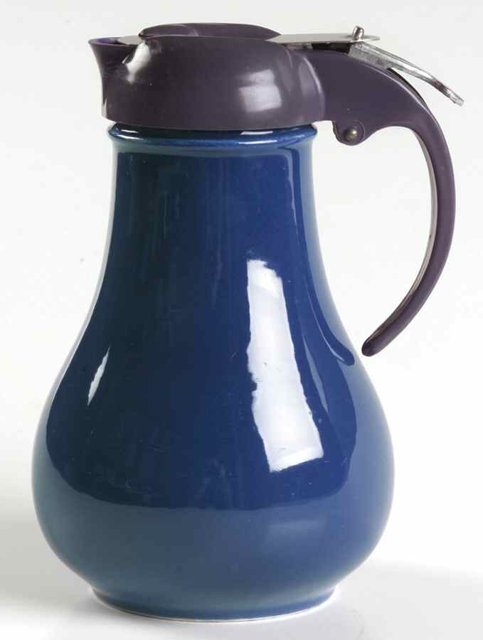 Fiesta Cobalt Blue (Older) Large Syrup with Lid by Homer Laughlin -1