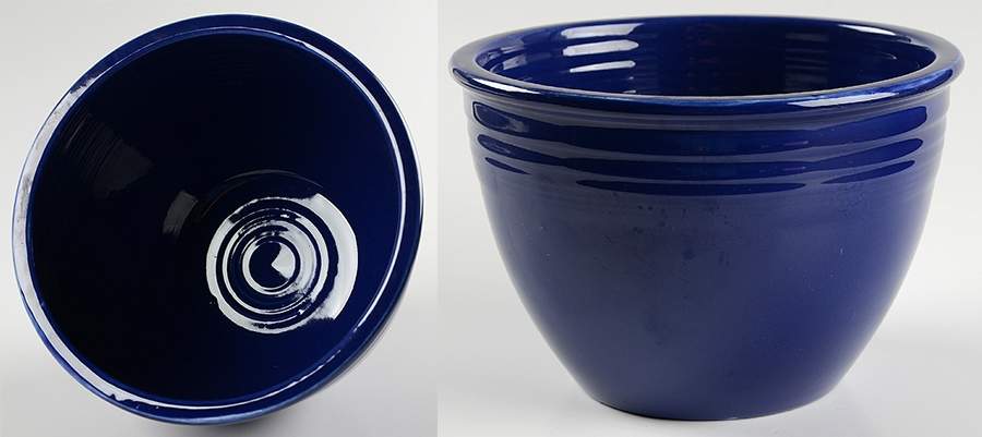 Fiesta Cobalt Blue (Older) 6" Nested Mixing Bowl w/Center Interior Rings by Homer Laughlin -1