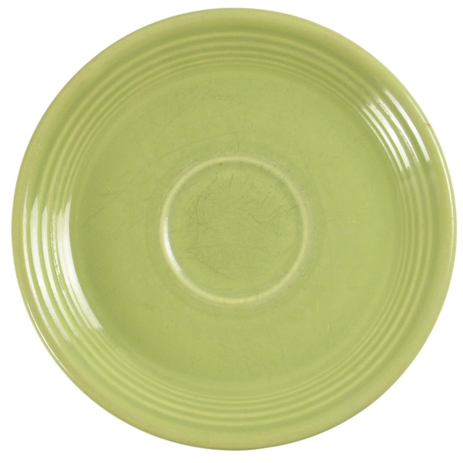 Fiesta Chartreuse (Older) Saucer for Footed Cup by Homer Laughlin -1