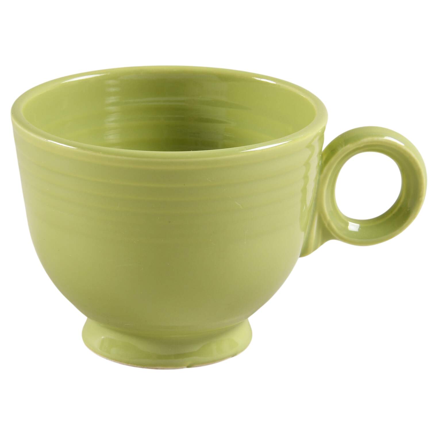 Fiesta Chartreuse (Older) Footed Cup by Homer Laughlin -1
