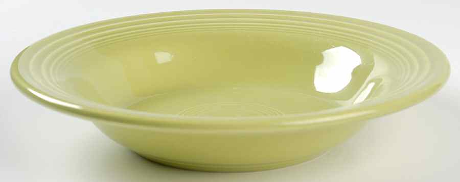 Fiesta Chartreuse (Older) Rim Soup Bowl by Homer Laughlin -1