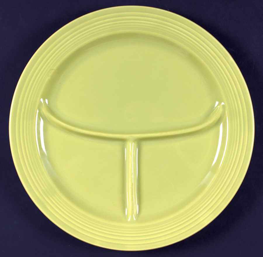 Fiesta Chartreuse (Older) Grill Plate by Homer Laughlin -1