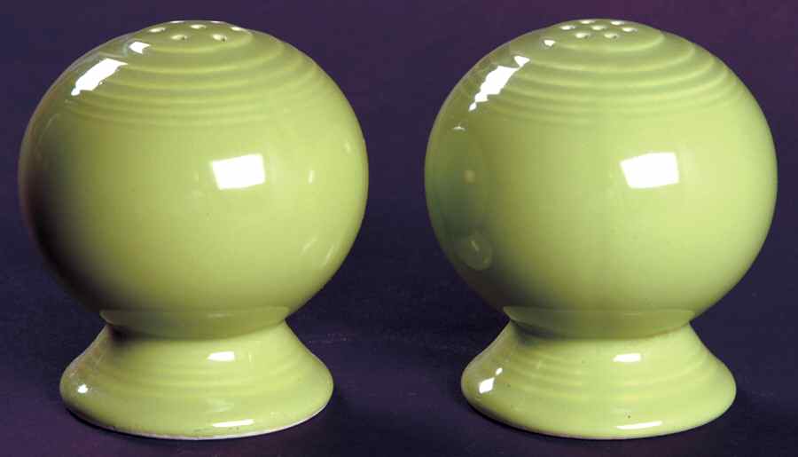 Fiesta Chartreuse (Older) Salt & Pepper Set by Homer Laughlin -1