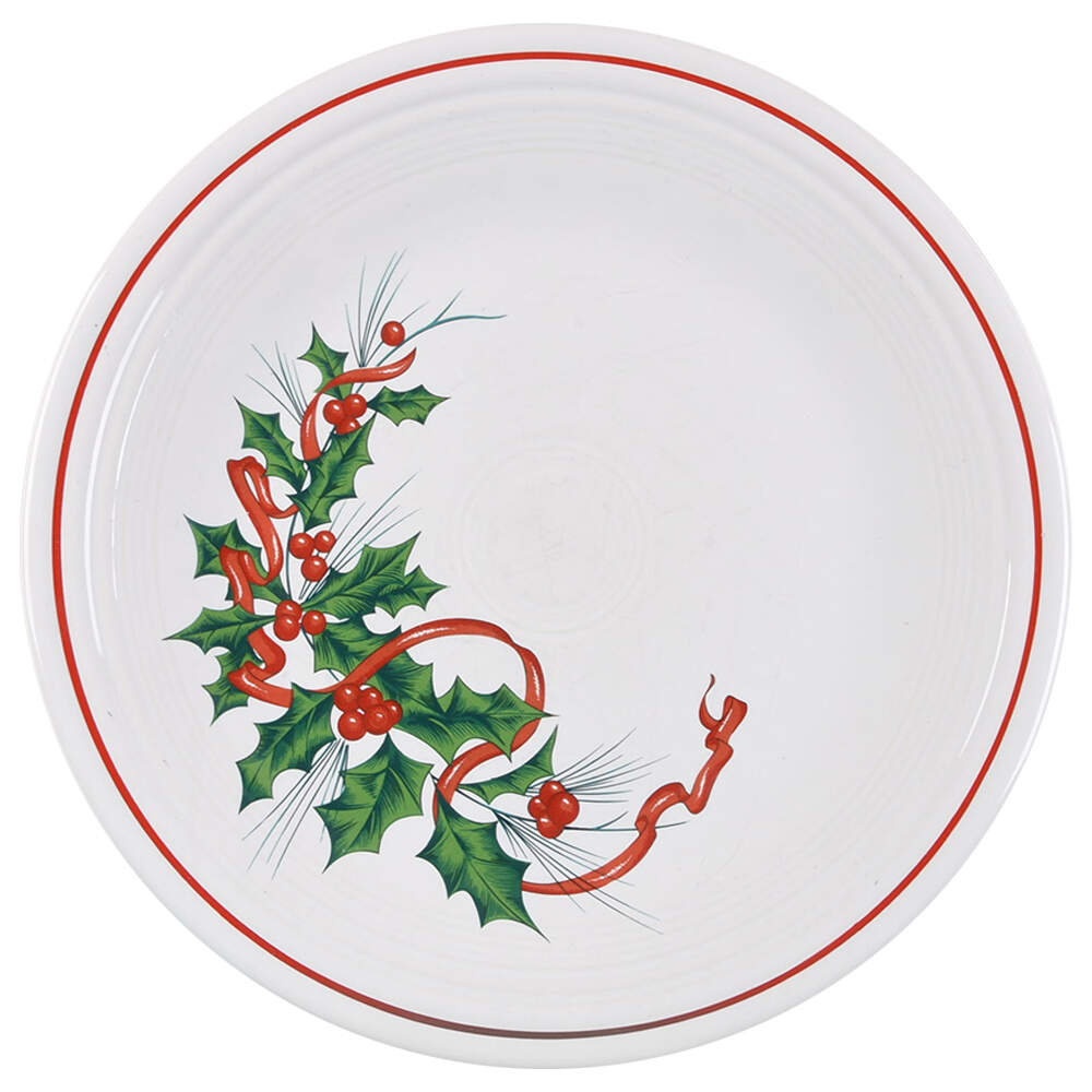 Holiday Fiesta (With Ribbon) Dinner Plate by Homer Laughlin -1