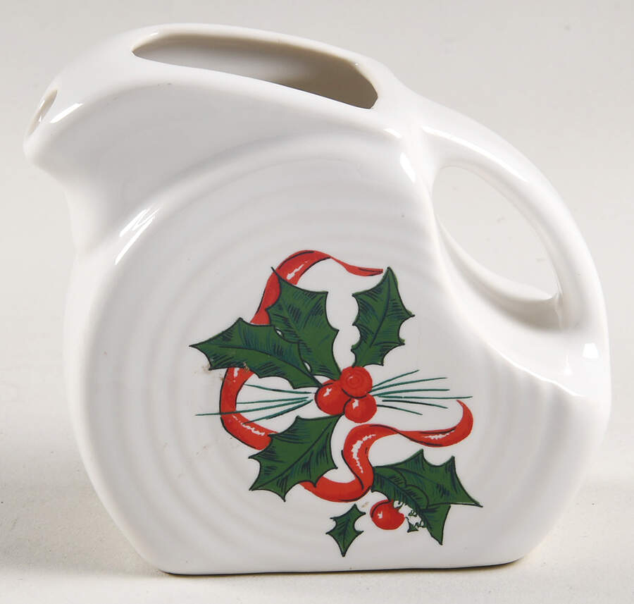 Holiday Fiesta (With Ribbon) 4 Oz Pitcher by Homer Laughlin -1