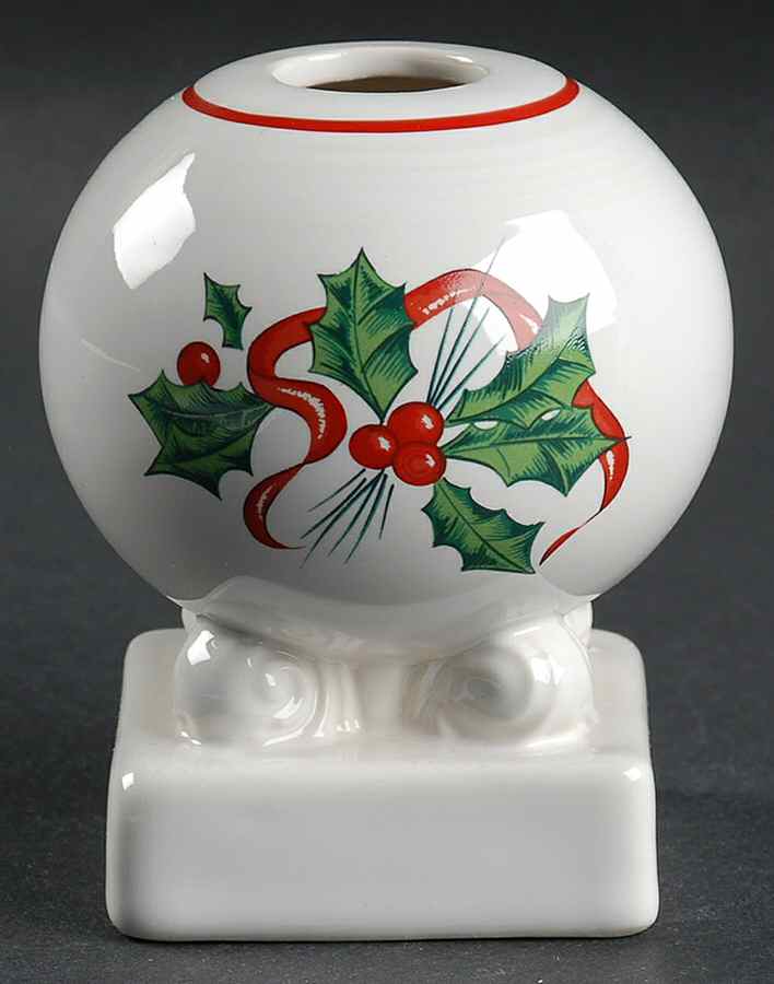 Holiday Fiesta (With Ribbon) Bulb Candleholder by Homer Laughlin -1