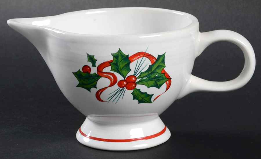 Holiday Fiesta (With Ribbon) Individual Creamer by Homer Laughlin -1