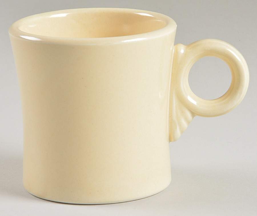 Fiesta Old Ivory (Cream) Tom & Jerry Mug by Homer Laughlin -1