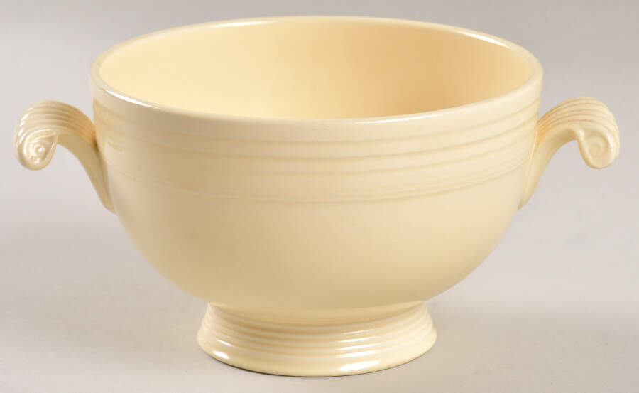 Fiesta Old Ivory (Cream) Onion Soup Bowl No Lid by Homer Laughlin -1