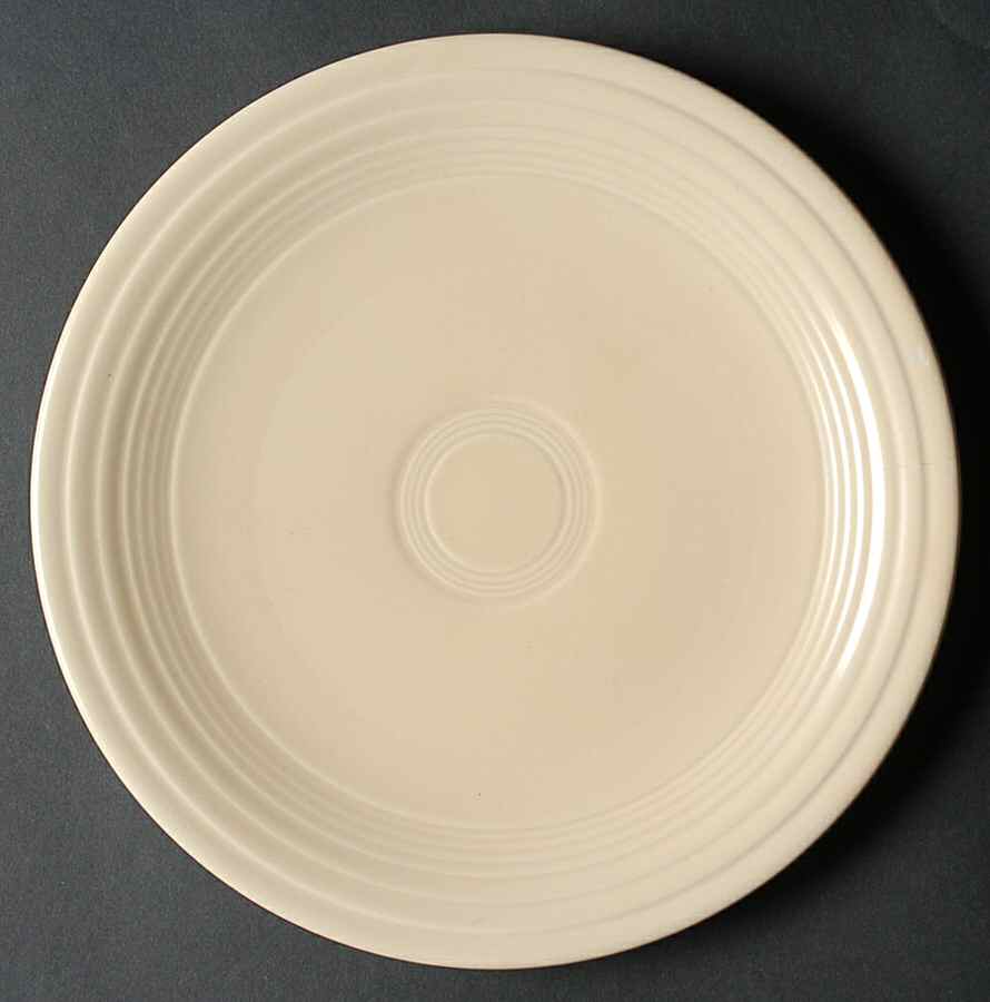 Fiesta Old Ivory (Cream) Luncheon Plate by Homer Laughlin -1