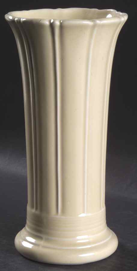 Fiesta Old Ivory (Cream) 8" Vase by Homer Laughlin -1