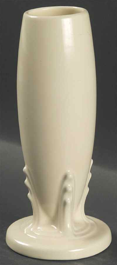 Fiesta Old Ivory (Cream) 6" Bud Vase by Homer Laughlin -1