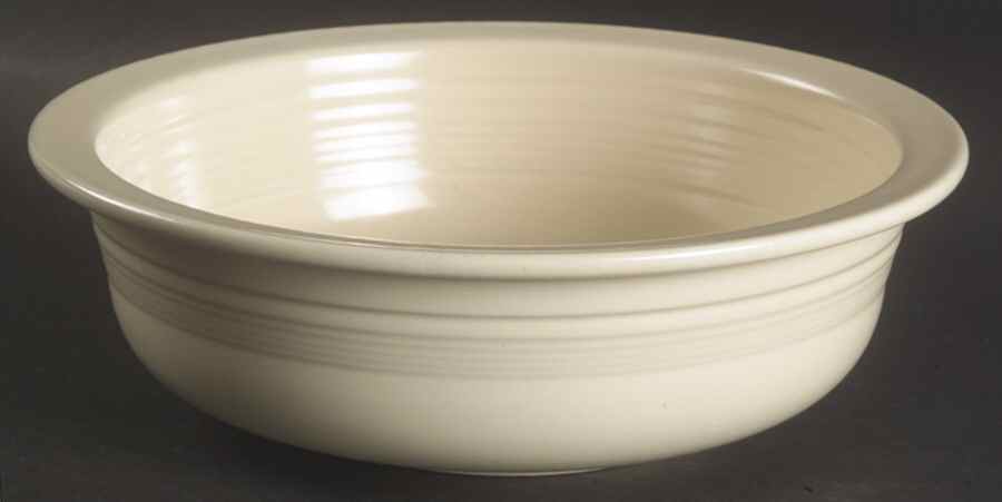 Fiesta Old Ivory (Cream) 8" Nappy by Homer Laughlin -1
