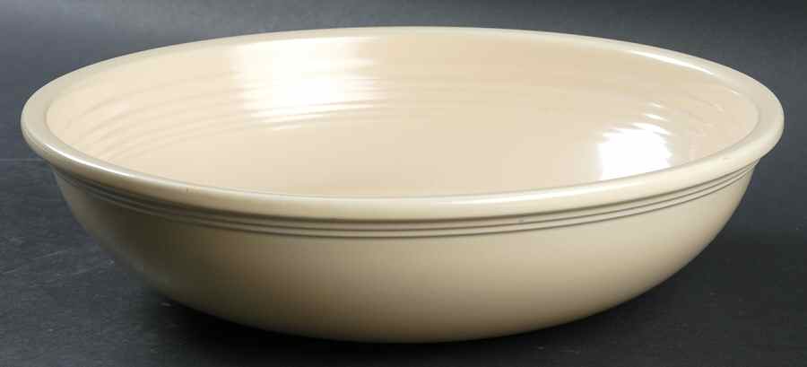 Fiesta Old Ivory (Cream) Large Fruit Bowl by Homer Laughlin -1