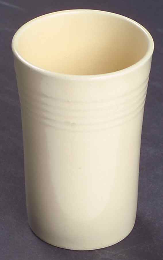 Fiesta Old Ivory (Cream) 5 Oz China Juice Tumbler by Homer Laughlin -1
