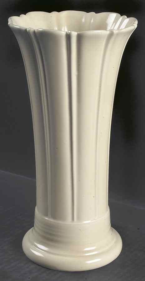 Fiesta Old Ivory (Cream) 10" Vase by Homer Laughlin -1