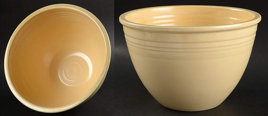 Fiesta Old Ivory (Cream) 8" Nested Mixing Bowl w/Center Interior Rings by Homer Laughlin -1