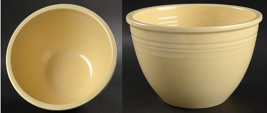 Fiesta Old Ivory (Cream) 7" Nested Mixing Bowl w/No Center Interior Rings by Homer Laughlin -1