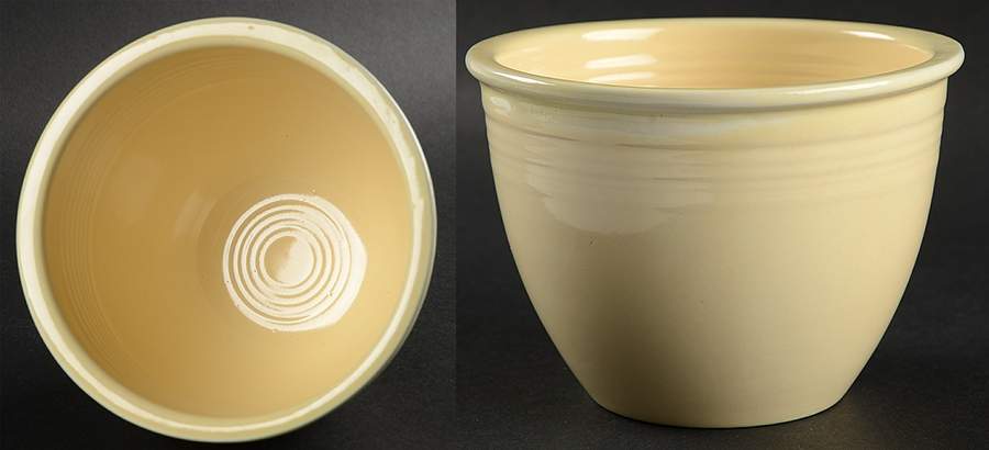 Fiesta Old Ivory (Cream) 5" Nested Mixing Bowl w/Center Interior Rings by Homer Laughlin -1