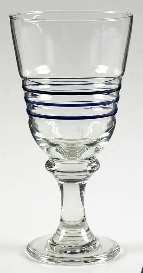 Fiesta Cobalt Blue (Intro 1986) 12 Oz Glassware Goblet by Homer Laughlin -1